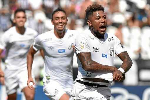 Marinho entrou no segundo tempo e marcou o gol da vitória santista em chute de fora da área aos 30 minutos