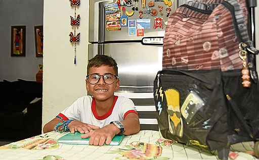 Leonardo Araújo, 9 anos, está  animado para recomeçar a rotina escolar depois de três semanas de férias