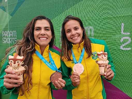 Ângela e Carol Horta: vitória sobre cubanas na decisão de terceiro lugar