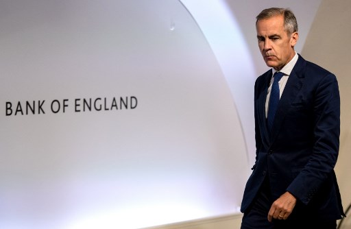 Presidente do Banco da Inglaterra, Mark Carney.