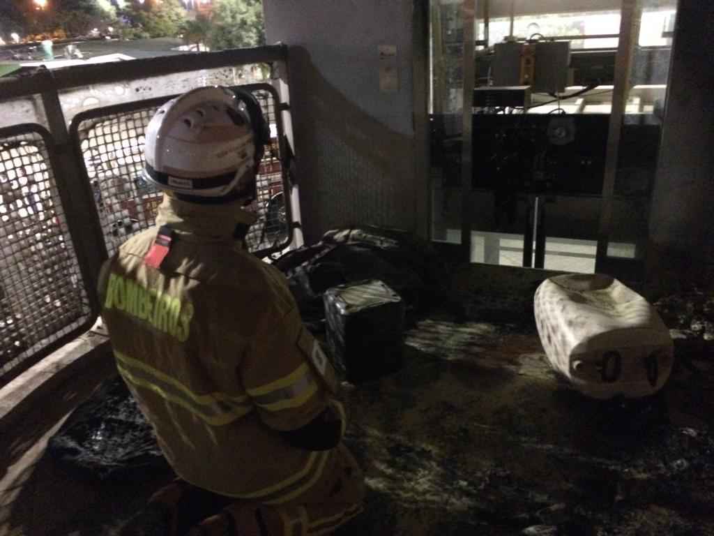 Incêndio no elevador de visitantes da Torre de TV