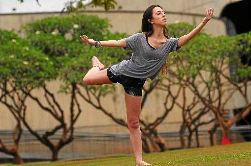 A ioga e a meditação fazem parte da vida de Jordana Buzin