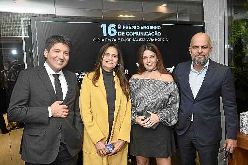 Patrício Macedo, Ana Dubeux, Ana Maria Campos e Leonardo Cavalcanti representaram o Correio e a TV Brasília