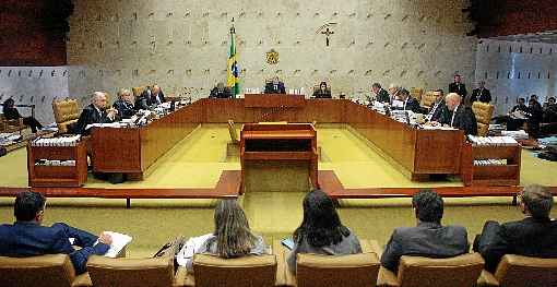 Plenário do Supremo: voto do relator, favorável à redução para manter o emprego dos funcionários, não convenceu seis dos 11 ministros da Corte