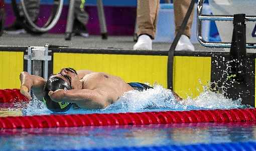 Nadador ganhou com folga o ouro nos 50m costas da classe S5