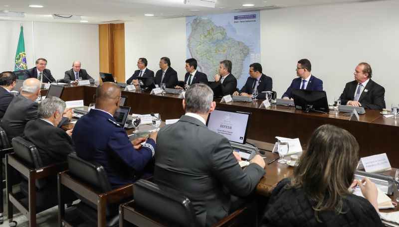 Governadores da Amazônia Legal reunidos com o presidente Jair Bolsonaro