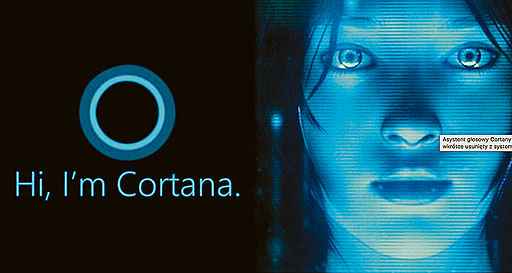 A assistente virtual da Microsoft, Cortana, é focada principalmente nos usuários corporativos e interage não somente por voz, mas também por teclado