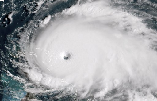 Imagens de satélite da tempestade tropical Dorian ao se aproximar das Bahamas