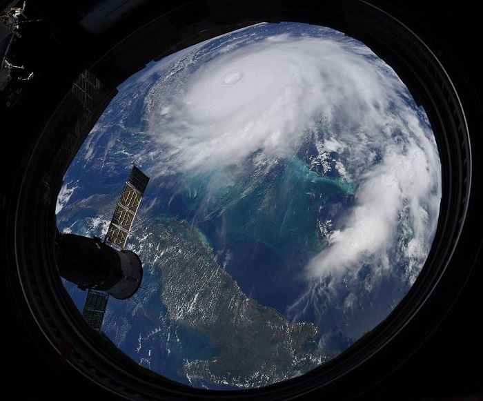 Furacão Dorian é visto da Estação Espacial Internacional, da Nasa