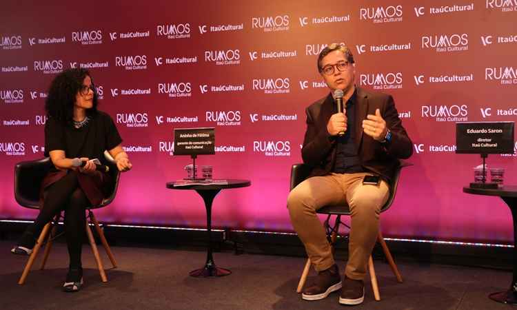 Ana de Fátima e Eduardo Saron destacaram a importância do programa e do fomento em tempos turbulentos pelo qual a cultura do país passa