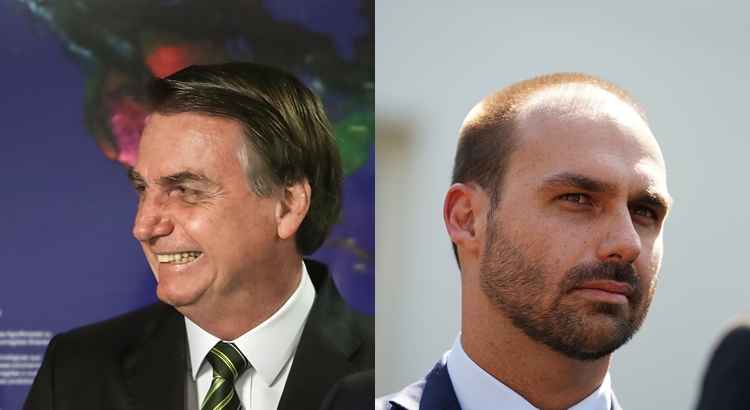 Bolsonaro e Eduardo Bolsonaro