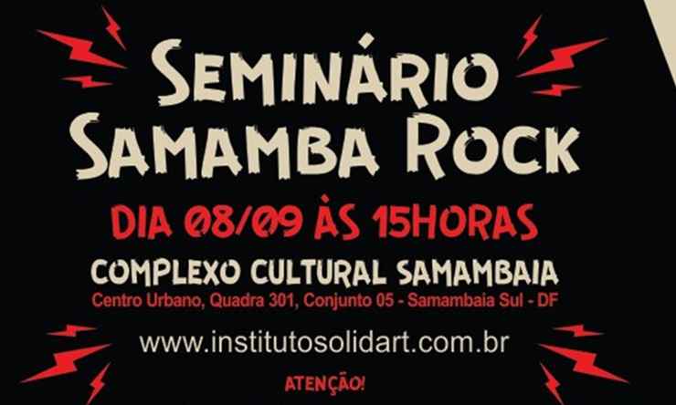 O seminário debaterá temas relacionados à cena autoral independente neste domingo, a partir das 15h, no complexo cultural de Samambaia