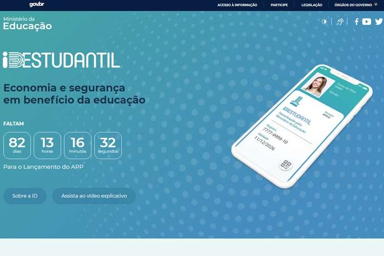 MEC lança aplicativo para emitir carteirinha estudantil digital