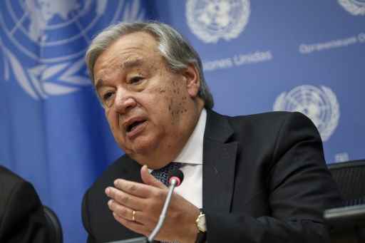 Secretário Geral da ONU, Antonio Guterres.