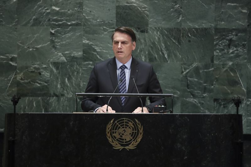 Presidente Jair Bolsonaro na ONU