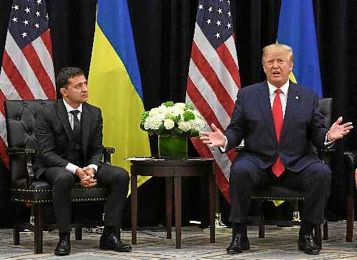 Trump se reúne com Volodymyr Zelensky, à margem da Assembleia-Geral da ONU, em Nova York: republicano enfrentará inquérito para impeachment