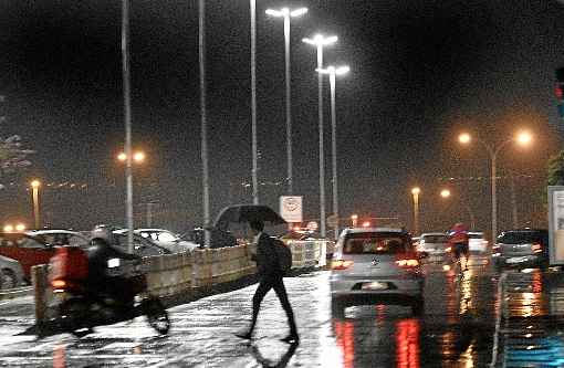 Instituto Nacional de Meteorologia (Inmet) registrou 1,2 milímetros de chuva entre 19h e 20h de ontem