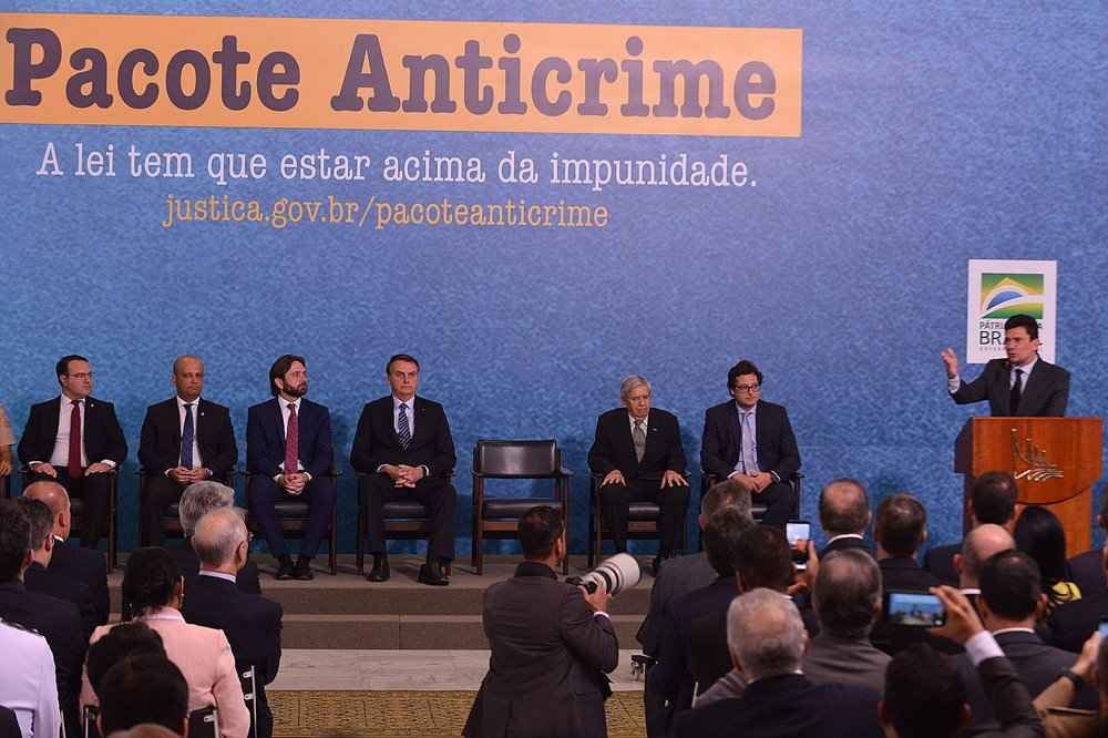 Sérgio Moro no Lançamento da campanha Pacote Anticrime