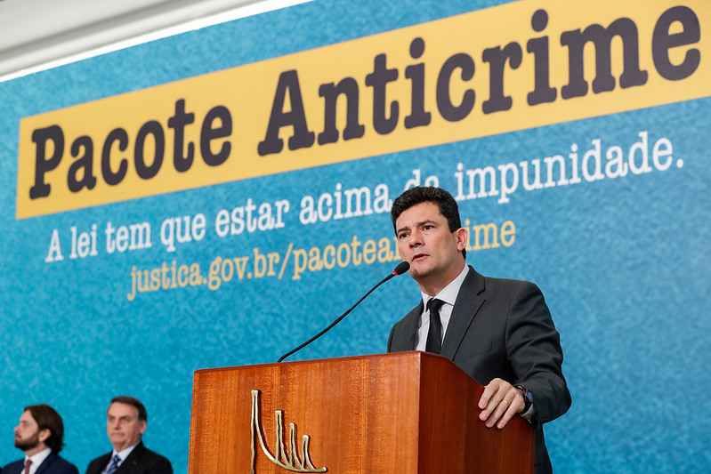 Sergio Moro durante a solenidade de lançamento da campanha do Projeto Anticrime