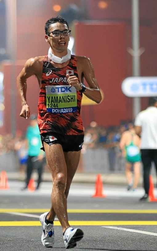 O japonês Toshikazu Yamanishi dominou a marcha atlética