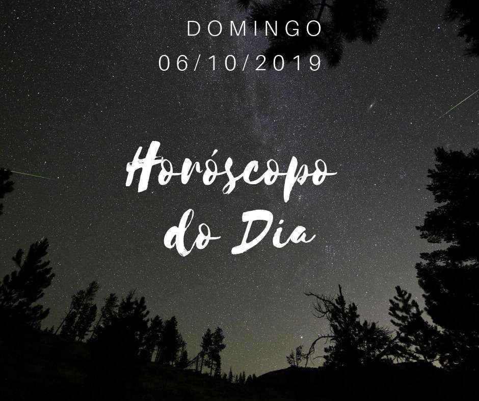 Horóscopo deste domingo, 6 de outubro