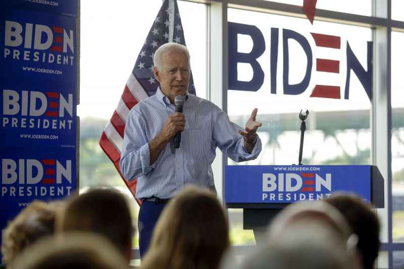 O ex-vice Joe Biden, líder nas pesquisas sobre a disputa interna pela candidatura: é ele o pivô das acusações a Donald Trump