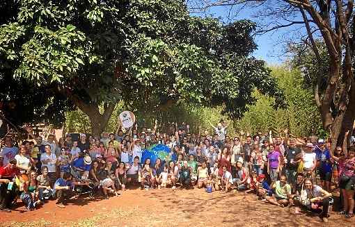 Integrantes do movimento Tempo de Plantar/Gincana Verde: por um planeta mais sustentável e saudável