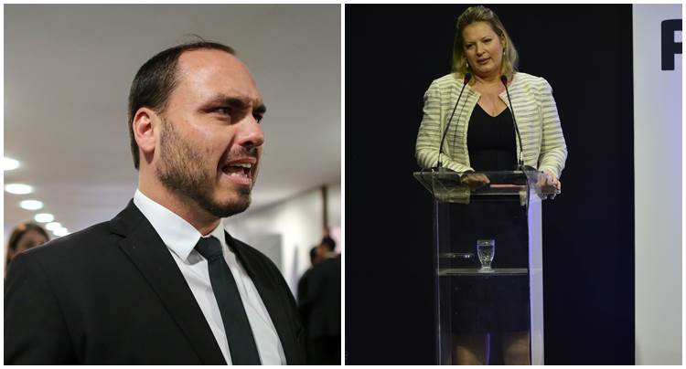 Briga entre Carlos Bolsonaro e Joice Hasselmann envolve até emojis 