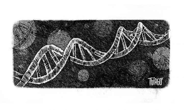 ilustração de um DNA - (foto: Thiago Fagundes/CB/D.A Press) ilustração de um DNA - (foto: Thiago Fagundes/CB/D.A Press)