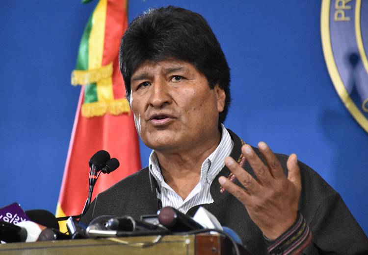 presidente da Bolívia, Evo Morales - (foto: HO / Bolivian Presidency / AFP) presidente da Bolívia, Evo Morales - (foto: HO / Bolivian Presidency / AFP)