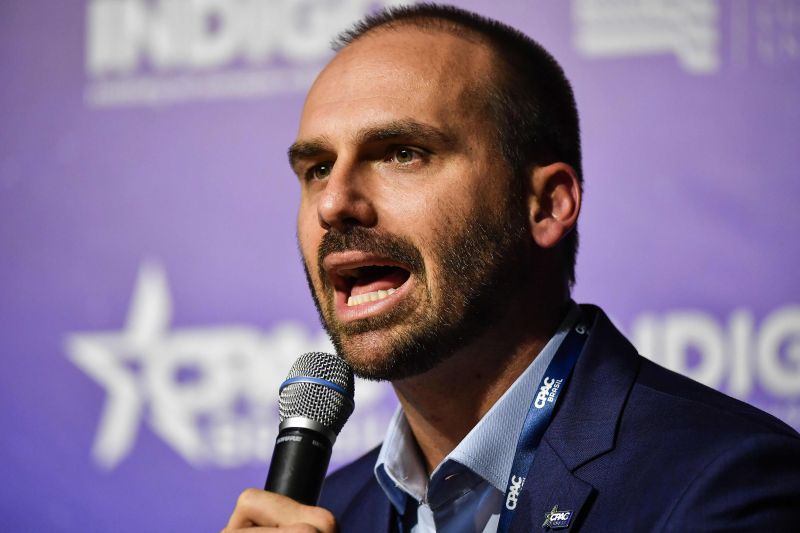 Eduardo Bolsonaro - (foto: Nelson Almeida/AFP) Eduardo Bolsonaro - (foto: Nelson Almeida/AFP)