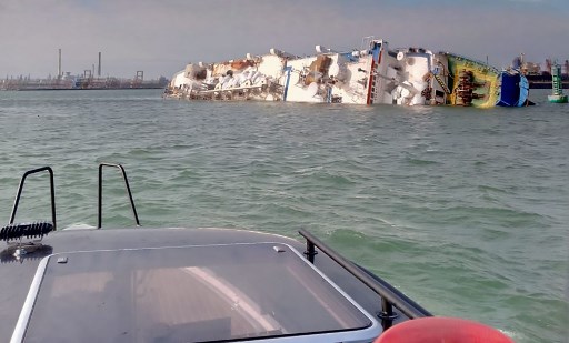 Acaba tentativa de resgatar ovelhas presas em barco naufragado no Mar Negro