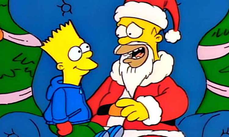 O especial Simpsons roasting on an open fire marcou a estreia de Bart e Homer