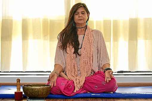 Iliana Cannof passou a praticar ioga e meditação no climatério: 