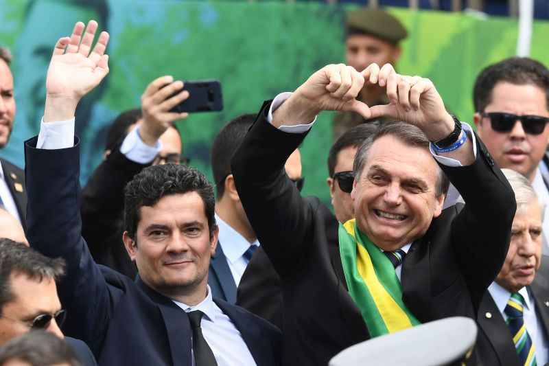 Sérgio Moro e Bolsonaro