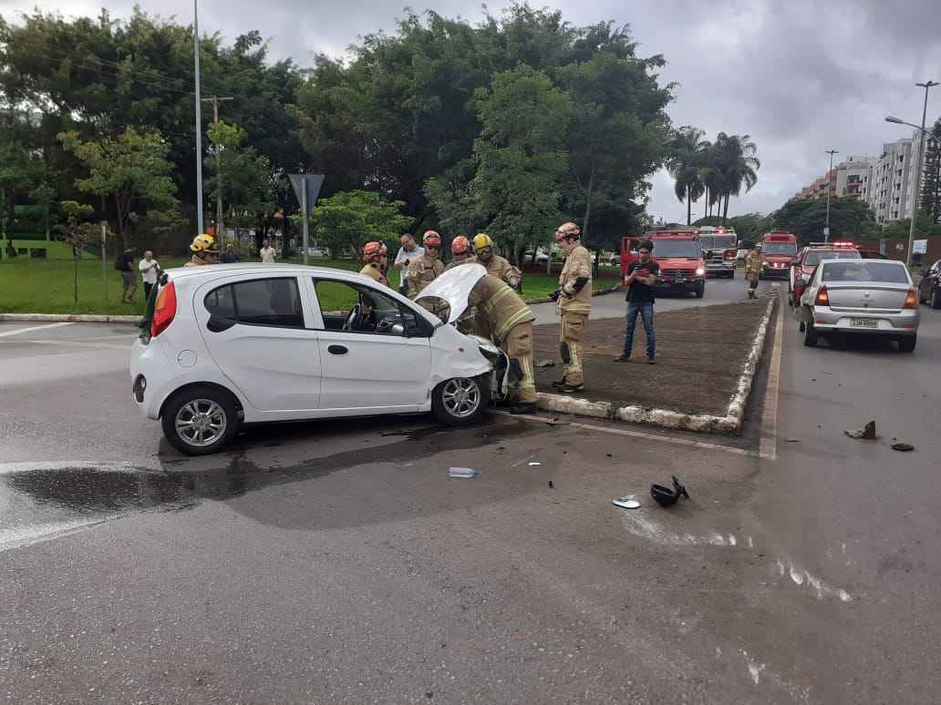 Acidente na quadra 310 da Asa Norte