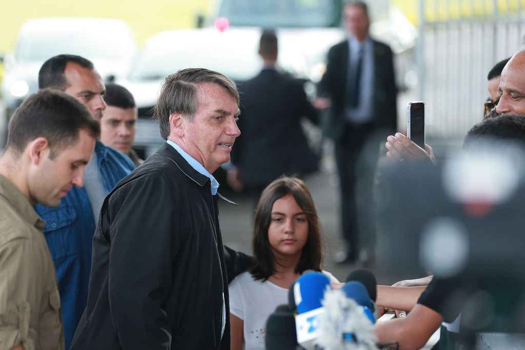 Bolsonaro e Laura Bolsonaro