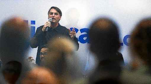 Bolsonaro participou ontem de evento do AlianÃ§a pelo Brasil, partido que estÃ¡ em processo de criaÃ§Ã£o