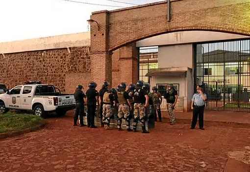 Policiamento reforÃ§ado na penitenciÃ¡ria paraguaia: preocupaÃ§Ã£o