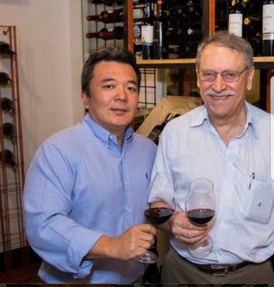 Kerley Horikawa e o ex-sÃ³cio Francisco Ansiliero