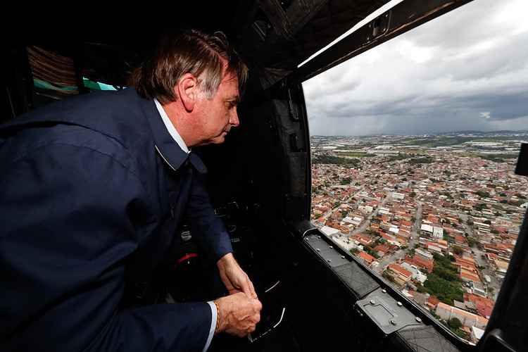 Bolsonaro sobrevoo sobre Belo Horizonte nesta quinta-feira (30/1)