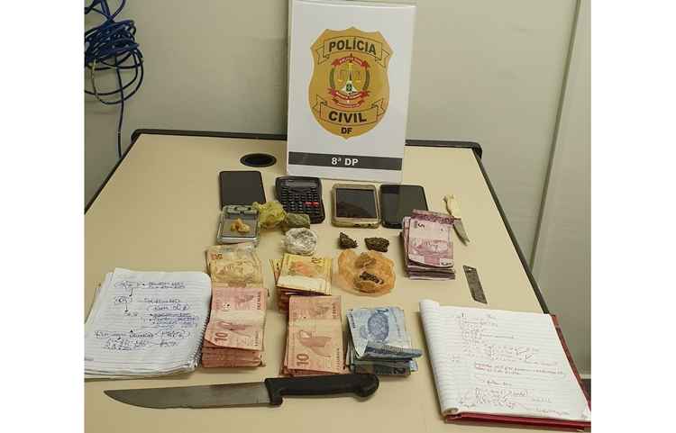 Itens encontrados na abordagem policial na Ãºltima sexta-feira (31/1)