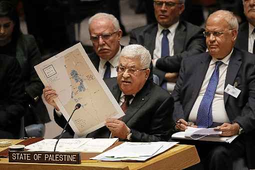 Abbas exibe mapa idealizado pelos EUA: 