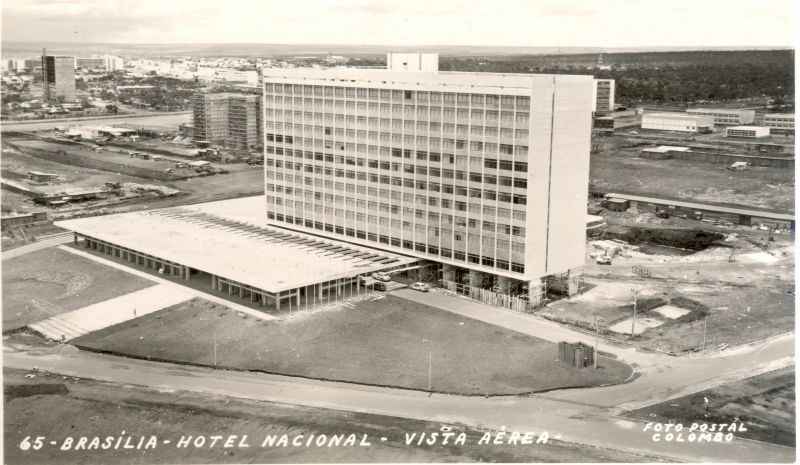 O Hotel Nacional se destacava na Ã¡rea central pela imponÃªncia do edifÃ­cio: inauguraÃ§Ã£o em 1961