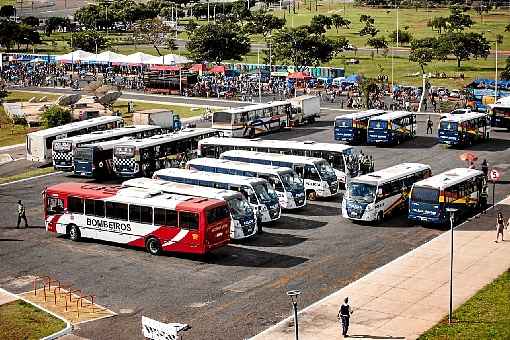 No ano passado, apenas a PM e os bombeiros ficaram concentrados na Ã¡rea central de BrasÃ­lia