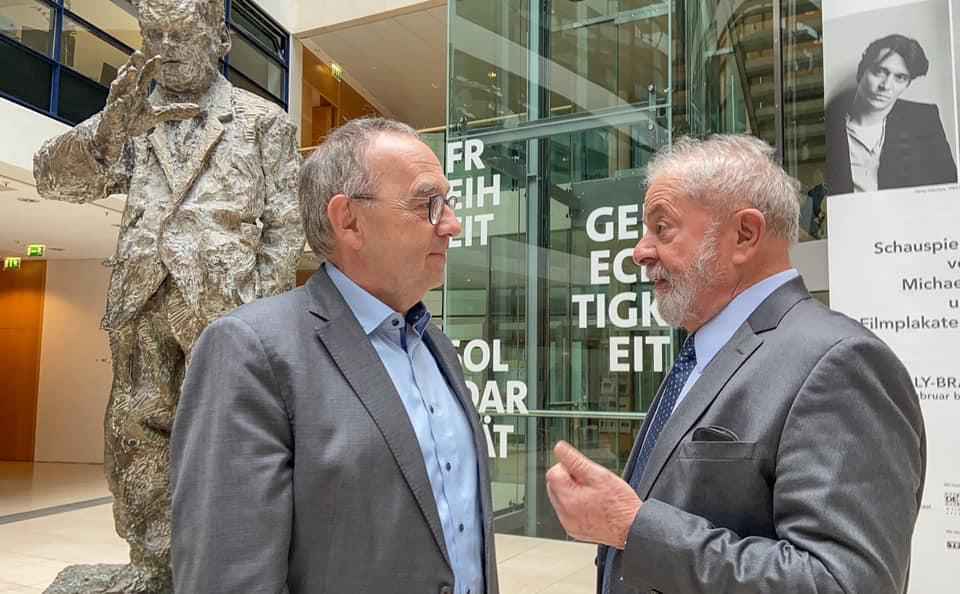 Lula em encontro com Norbert Walter-Borjans, presidente do SPD