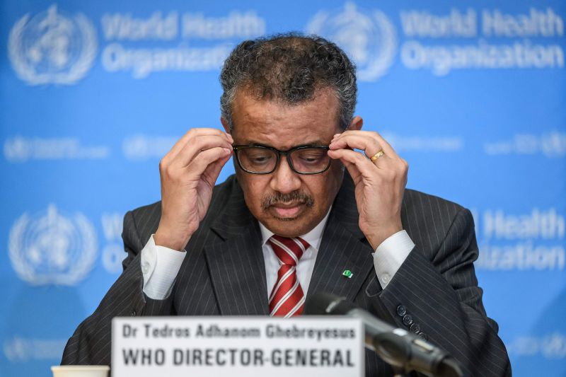 A declaraÃ§Ã£o foi dada por Tedros Adhanom Ghebreyesus, diretor geral da OrganizaÃ§Ã£o Mundial da SaÃºde (OMS)