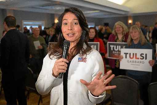 Ãšltima mulher na disputa democrata que designarÃ¡ o rival do presidente Donald Trump nas eleiÃ§Ãµes de novembro, Tulsi Gabbard abandona a campanha e anuncia apoio a Joe Biden.  Ela tinha dois delegados e menos de 2% nas pesquisas