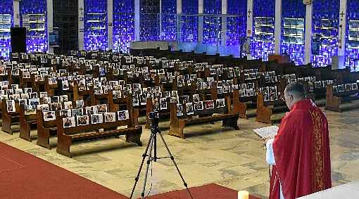 A missa do santuÃ¡rio Dom Bosco contou com mais de mil acessos on-line