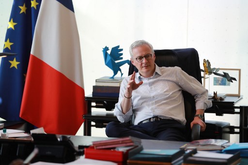 Ministro da Economia da FranÃ§a, Bruno Le Maire.